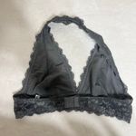 Free People Intimately Gray Galloon Halter Lace Bralette Medium Photo 2
