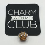 Boutique Charm with me Club Amber Paw Print Charm Bead Photo 0