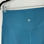 Lululemon  Align High Rise Crop Leggings Sz 10 Blue Green Nulu Photo 10