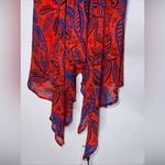 Alexis  x Target Dress Tropical Leaf Tie Strap Midi‎ Beach Beachy Size Large Photo 1