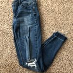 Old Navy Dark Wash Ripped Jeans Photo 0