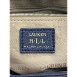 Ralph Lauren Lauren Purple Blue Leather Crossbody Bag Gold Hardware RLL Logo Photo 2