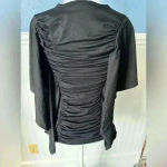 Susana Monaco NWT  Ruched Butterfly Ruched Top ~ Black ~ Small ~ VERY FLATTERING! Photo 2