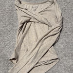 American Eagle  Outfitters Women’s Long Sleeve V-Neck Top Small Photo 1