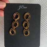 J.Crew  Gold Plated Twist Drop Earrings Photo 3