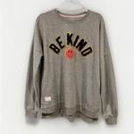 Simply Southern Be Kind Smiley Sweatshirt Gray Large Photo 1