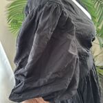 Farm Rio  Puff Sleeve Open Back Midi Dress In Black Size SZ Medium, $289 Photo 10