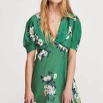Free People Green Neon Garden Floral Print Mini Dress Photo 3
