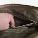 Michael Kors  Ariana Tote Dusk Olive Green Nylon Travel Shoulder Designer Purse Photo 8