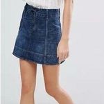 Abercrombie & Fitch Lace Up Denim Mini Skirt Photo 5