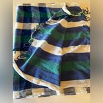 Lacoste scarf, checkered blue/white/gray/green, 76”x26” Photo 3