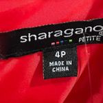 Sharagano  orange red pleated dress size 4P NWT Photo 4