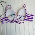 The Bikini Lab NWT Striped Bikini Top Sz Large Photo 2