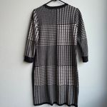 Calvin Klein Pink Gray Office Career Sweater Dress Houndstooth Cozy Size Large Photo 3