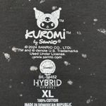 Kuromi Naughty Butterfly Sanrio Kawaii Splatter T-Shirt XL Photo 3