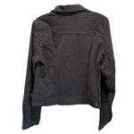 Rafaella Gray/Black Jacket Pockets Long Sleeve Size 10 Button Up Collar Photo 1