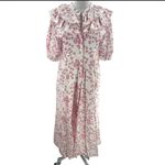 Julia Amory India Amory Ruffle Shirt Dress in Clambake Shell Pink M Tuckernuck Size M Photo 3