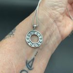 Moon Phase Sterling Silver Necklace Popcorn Chain Photo 1