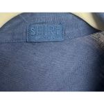 CP Shades "Shirt" Navy Midnight Linen Shirt Dress Sz. L Photo 2