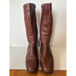 Fatte a mano Cognac Brown Leather Riding Boots Size 38.5 Made In Italy 8 Photo 1