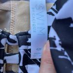 Cacique  Swim High Rise Bikini Tropical Black Sexy Black White NWT Photo 7