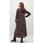 MANGO Flowy Floral Printed Maxi Dress. Size 6 Black Photo 1