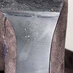 Midnight Velvet Brown Suede Beaded Heeled Boots 9W Size 9 Photo 4