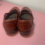 Burgundy Leather Mary Jane Shoes Ladies Size 38 Maitai US 7 Red Photo 5
