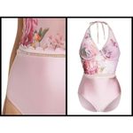 Ted Baker ππ Zakira Mesh One-Piece Swimsuit Floral Print 36 CD NWT Photo 5