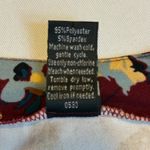 Lildy Printed V Neck 3/4 Sleeve Band Collar Tunic Dress Burgundy Floral SM # Brown Size undefined Photo 6