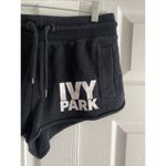 Ivy Park Ivy‎ Park Women's Small Black Shorty Shorts Spell Out Shorts Photo 2