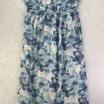 Storia New ‎ Sleeveless Dress Women's Sz Large Blue Floral Maxi renaissance dress Photo 0