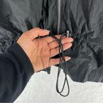 Lucky Brand  Missy Black‎ Windbreaker Jacket Drawcord Waist Packable Hood Size M Photo 6