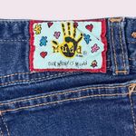 Mudd Vintage Y2K 2000’s Dark Blue Denim Lace Up Hips High Rise Flare Leg Jeans Photo 11