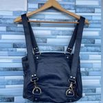 Vere Verto navy blue leather backpack Blue Photo 5