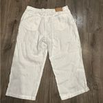 Ralph Lauren Lauren Jeans Co Ralph White Linen Blend Wide Leg High Rise Pants Women’s Sz 14 L Photo 1