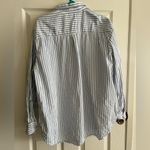 Aerie Women’s size XL  long sleeve dad shirt button down shirt blue striped Photo 1