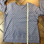 kim rogers Kim Rodgers Women’s Blue Polkadot Sweatshirt Size Large Photo 3