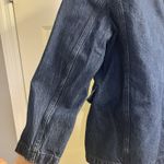 Abercrombie & Fitch  Dark Wash Boxy Long Sleeve Jean Blazer Jacket Button Medium Photo 10