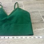 Auden Green Unlined Ribbed Cotton Blend Triangle BraletteAdjustable Straps XXL Photo 1