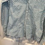 Brooks Brothers ‎ Teal And White Tailored Fit Button Down Size 2 Photo 3
