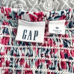 Gap Smocked Short Sleeve Square Neck Floral Tiered Ruffle Midi Dress Size M Photo 8