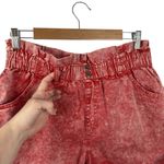 Wild Fable  High -Rise Pull-On Paperbag Shorts Dark Orange Cuffed Summer Medium Photo 3