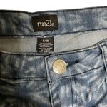 Rue 21 Jeans Womens 9 Floral Print Tapered Ankle Retro Boho Blue Stretch Denim Photo 1