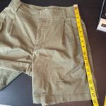 Tna Olive Green Cotton Blend Zip Fly Pocket Pleated Shorts Women's Size 4 FLAWED Photo 7