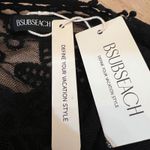 BSUBSEACH Black Sheer Lace Boho Fairycore Festival Layering Top Mini Dress OS Size XL Photo 10