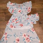 Show Me Your Mumu  Hacienda Maxi Dress Blue Pink Off-Shoulder Sundress Wedding Photo 10
