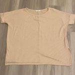 Cherish  Casual Pink Ribbed Top Size M Photo 0