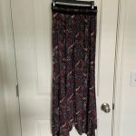Women’s casual paisley patterned flare pants — XS Black Photo 3