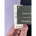 Eddie Bauer Women’s Size 16 Black Stretch Cotton Pants NWT Side Zip Classic Fit Photo 4